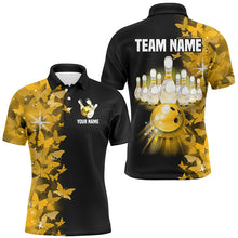 Load image into Gallery viewer, Yellow Butterfly Bowling Polo Shirts For Men Women Custom Bowling Jersey Team BDT505