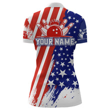 Load image into Gallery viewer, Personalized Bowling Jersey Women American Bowling Shirt Team Custom Bowling Quarter-Zip Shirt BDT307