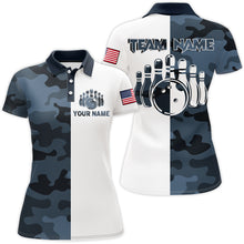 Load image into Gallery viewer, Custom Bowling Shirts With Name Camo Bowling Team Jersey Men &amp; Women Bowling Polo Shirt BDT442