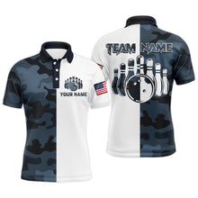 Load image into Gallery viewer, Custom Bowling Shirts With Name Camo Bowling Team Jersey Men &amp; Women Bowling Polo Shirt BDT442