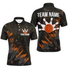 Load image into Gallery viewer, Personalized Orange Bowling Jersey Team Custom Bowling Polo Shirt For Men &amp; Women BDT486