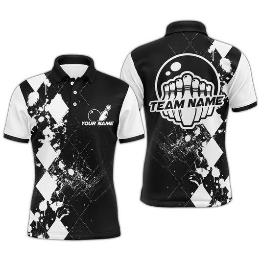 Custom Bowling Shirts For Men Bowling Team League Jersey Bowling Polo Shirts BDT216