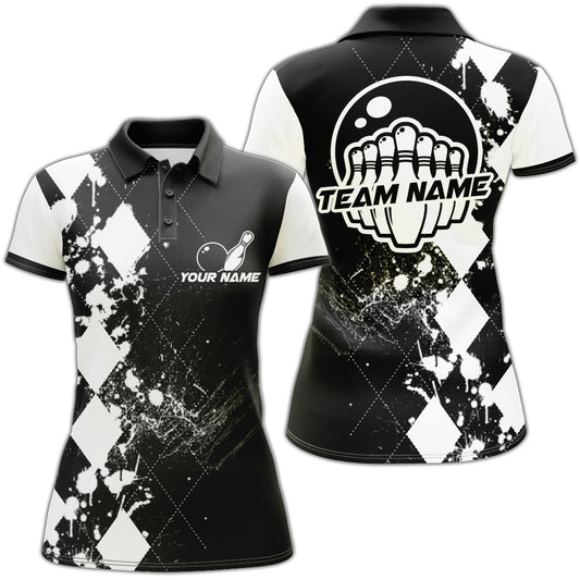 Custom Bowling Shirts For Women Bowling Team League Jersey Bowling Polo Shirts BDT217