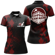 Load image into Gallery viewer, Custom Bowling Shirts For Women Bowling Team League Jersey Bowling Polo Shirts BDT217