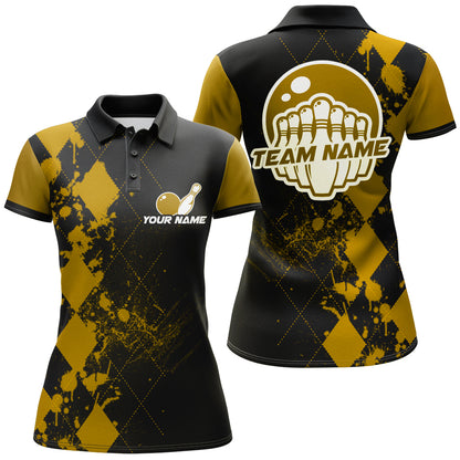Custom Bowling Shirts For Women Bowling Team League Jersey Bowling Polo Shirts BDT217