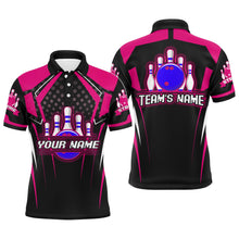Load image into Gallery viewer, Personalized Bowling Jersey For Men Bowling Polo Shirt For Team Strike BDT271