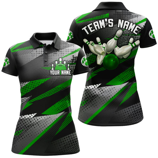 Bowling Polo Shirt For Women Bowling Team League Jersey Custom Bowling Shirt BDT268