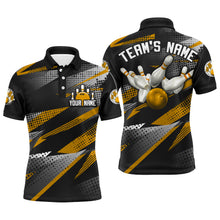 Load image into Gallery viewer, Bowling Polo Shirt For Men Bowling Team League Jersey Custom Bowling Shirt BDT268