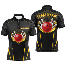 Load image into Gallery viewer, Personalized Bowling Jersey For Men Bowling Team League Shirts Custom Bowling Polo Shirt BDT378