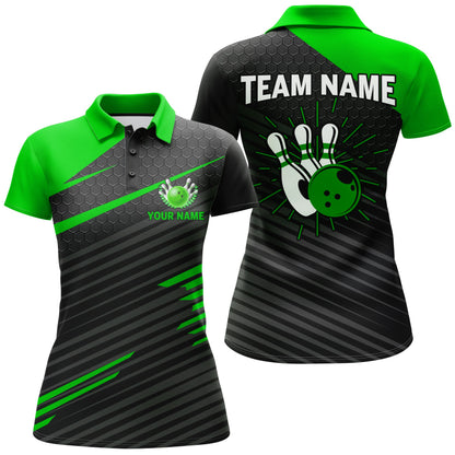 Personalized Bowling Jersey Women Custom Bowling Shirt Team League Bowling Polo Shirts BDT343