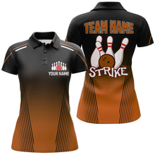 Load image into Gallery viewer, Strike Bowling Shirts For Women Custom Bowling Polo Shirts Team League Bowling Jerseys BDT346