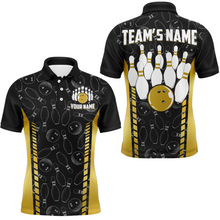 Load image into Gallery viewer, Custom Bowling Jersey For Men Seamless Pattern Bowling Shirt Team Bowling Polo Shirt BDT302