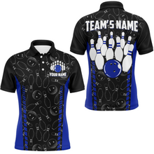 Load image into Gallery viewer, Custom Bowling Jersey For Men Seamless Pattern Bowling Shirt Team Bowling Polo Shirt BDT302