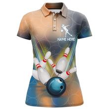 Load image into Gallery viewer, Personalized Bowling Polo Shirt For Women 3D Bowling Jersey Custom Bowling Team League Shirts BDT205