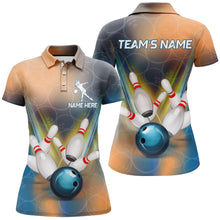 Load image into Gallery viewer, Personalized Bowling Polo Shirt For Women 3D Bowling Jersey Custom Bowling Team League Shirts BDT205