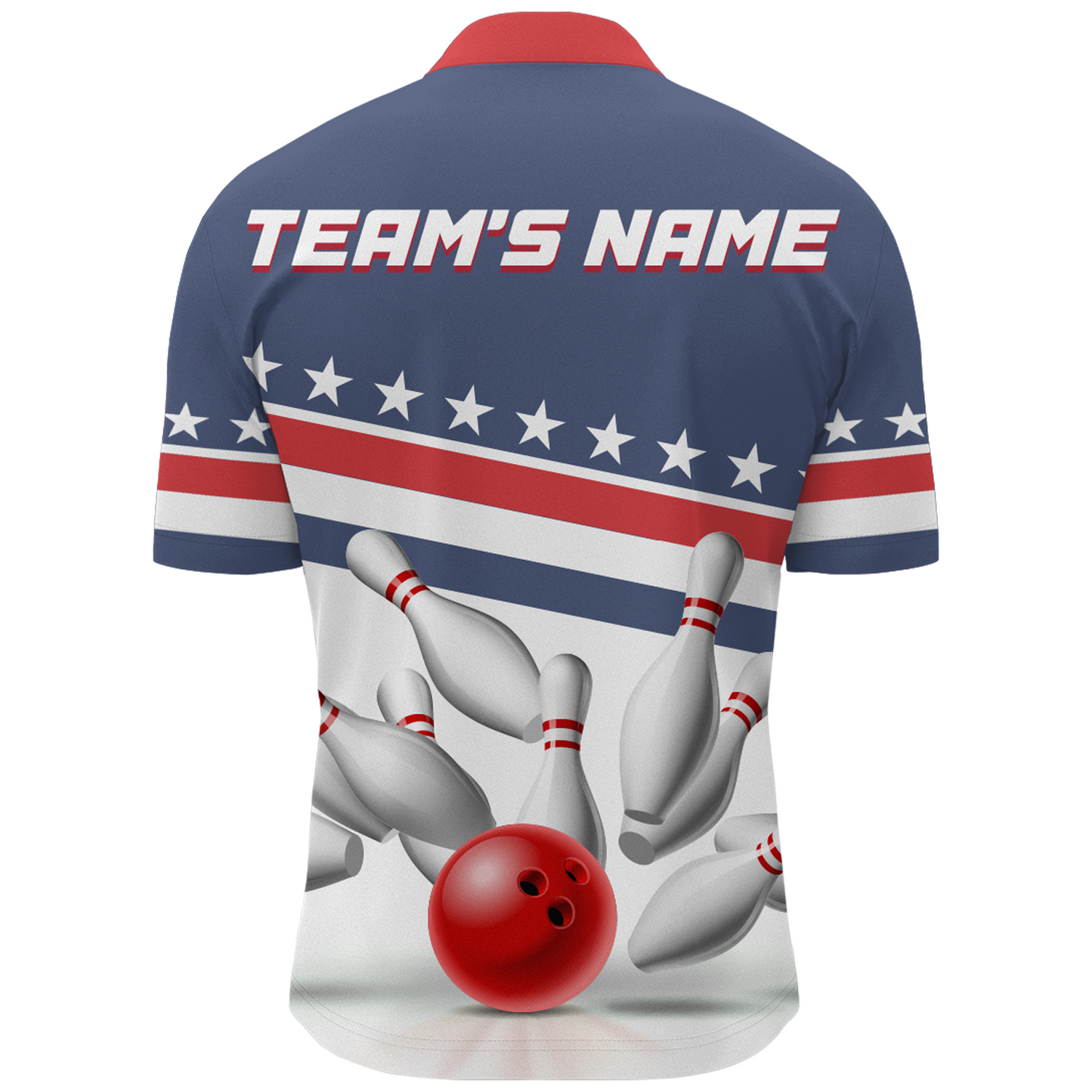 I'm Going On Strike Bowling Shirt Men Custom American Bowling Jersey Team Bowling Quarter-Zip Shirt BDT321