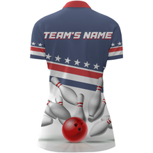 Load image into Gallery viewer, I'm Going On Strike Bowling Shirt Women Custom American Bowling Jersey Team Bowling Quarter-Zip Shirt BDT321