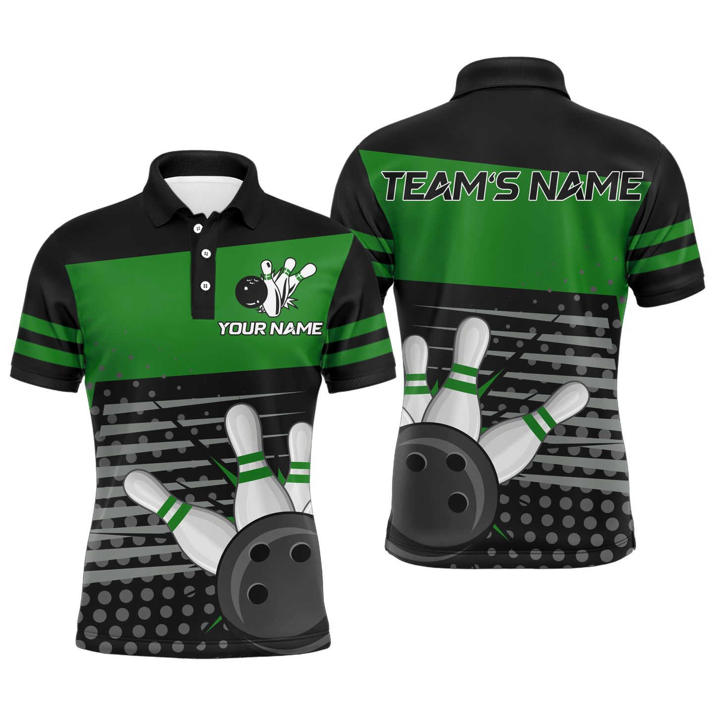Bowling Polo Shirts For Men Bowling Team Jersey Custom Bowling Shirt BDT220