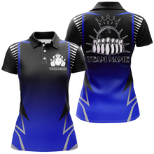 Load image into Gallery viewer, Custom Bowling Polo Shirt For Women Bowling Team Jersey Personalized Bowling Shirts BDT345