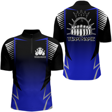 Load image into Gallery viewer, Custom Bowling Quarter-Zip Shirt For Men Bowling Team Jersey Personalized Bowling Shirts BDT345