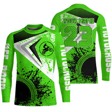 Load image into Gallery viewer, Motocross Jersey Green Custom Dirt Bike Shirt For Kid Men Women Off-road Racing Shirt XM311