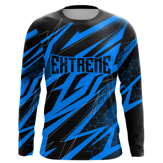 Motocross Jersey Kid Men Women Upf30+ Blue Racing Dirt Bike Shirt Off-Road Motorcycle XM286