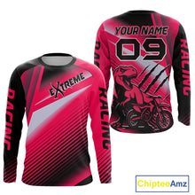 Load image into Gallery viewer, Pink Motocross Racing Jersey Custom Dirt Bike Jersey Men Kid Women Off Road Jersey XM366