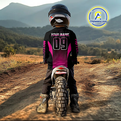 Pink Motocross Racing Jersey Custom Dirt Bike Jersey Kid Women Men Off Road Jersey XM369