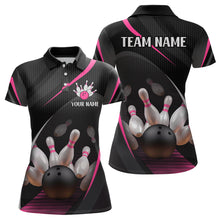 Load image into Gallery viewer, Pink Bowling Shirts for Men Women Team Custom Bowling Polo &amp; Quarter Zip Shirt MBL71