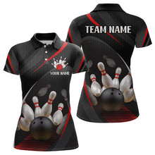Load image into Gallery viewer, Red Bowling Shirts for Men Women Team Custom Bowling Polo &amp; Quarter Zip Shirt MBL71