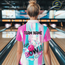 Load image into Gallery viewer, Vintage Pink Bowling Shirts for Women Men Custom Team Bowling Jerseys for Bowlers MBL115