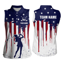 Load image into Gallery viewer, Customize Patriotic Golf Polo Shirt with Team American Golf Shirts for Women Men MMG04