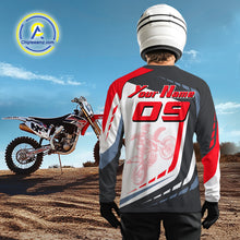 Load image into Gallery viewer, Black&amp;Red Motocross Racing Jersey Custom Dirt Bike Jersey Men Kid Women Upf30+ XM370