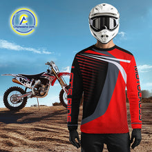 Load image into Gallery viewer, Red Motocross Racing Jersey Custom Dirt Bike Jersey Men Kid Women Off Road Jersey XM359