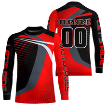 Load image into Gallery viewer, Red Motocross Racing Jersey Custom Dirt Bike Jersey Men Kid Women Off Road Jersey XM359