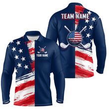 Load image into Gallery viewer, Custom American Flag Golf Polo Shirt for Men Women Patriotic Golf Polo US Shirt MMG25