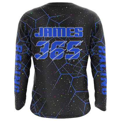 Blue ATV Racing Jersey Kid Men Women Upf30+ ATV Quad Bike Shirt ATV Riding Off-road MX69