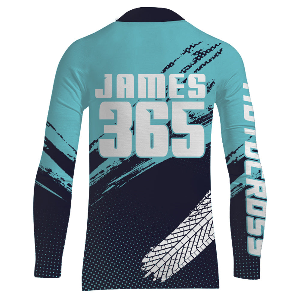 Motocross Racing Jersey Blue Upf30+ Dirt Bike Shirt Men Kid Women Motorcycle Jersey XM252