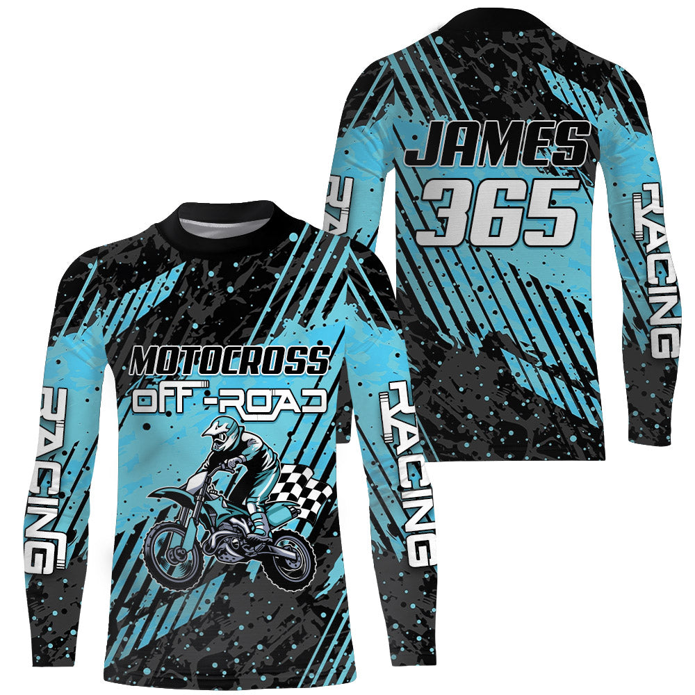 Kid&Adult Motocross Racing Jersey UPF30+ Off-road Dirt Bike Shirt Youth MX Motorcycle XM223