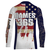 Load image into Gallery viewer, Motocross Racing Jersey UPF30+ American Flag Dirt Bike Shirt Kid Men Women Map US Patriotic XM102