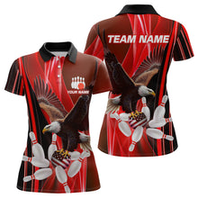 Load image into Gallery viewer, Custom Red Eagle Bowling Shirt for Men Women Team Bowling Polo Shirts &amp; 1/4 Zip MBL95