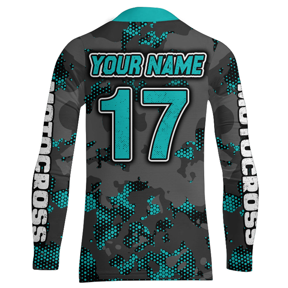 Motocross Jersey UPF30+ Youth Dirt Bike MX Racing Kid Men Women Off-Road Motorcycle Shirt XM112