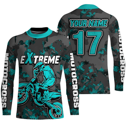 Motocross Jersey UPF30+ Youth Dirt Bike MX Racing Kid Men Women Off-Road Motorcycle Shirt XM112