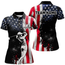 Load image into Gallery viewer, Patriotic Golf Polo Shirts Custom for Men and Women Golf Shirts Personalized MMG59