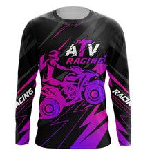 Load image into Gallery viewer, ATV Motocross Racing Jersey Kid Men Women Upf30+ Quad Bike Shirt ATV Riding Purple MX74