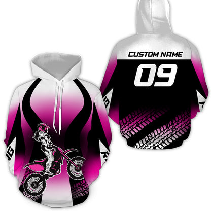 Motocross Racing Hoodie Jersey Custom For Men Women Dirt Bike Hoodie Zip MH128