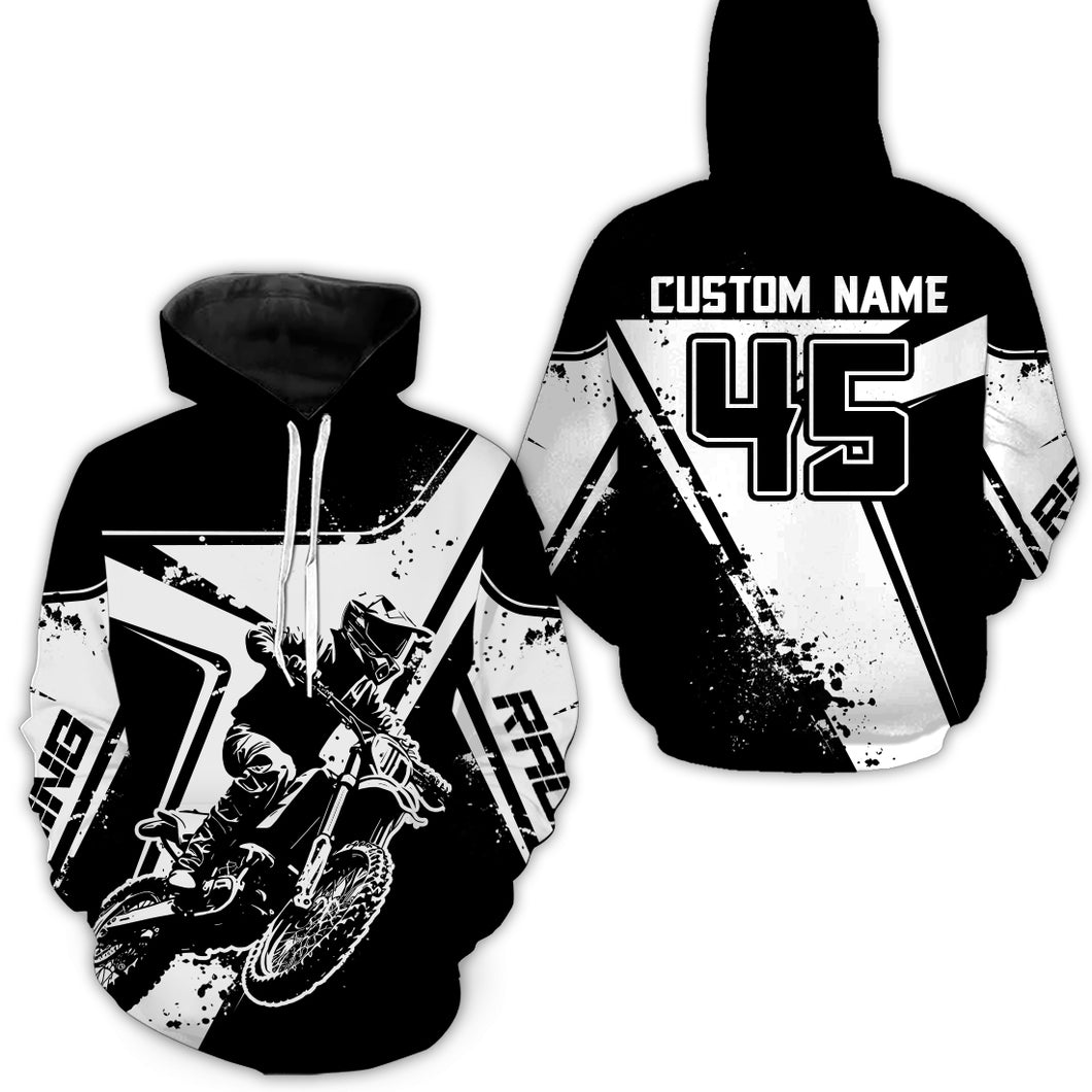 Custom Motocross Racing Hoodie Jersey For Men Women Dirt Bike Hoodie Zip MH129
