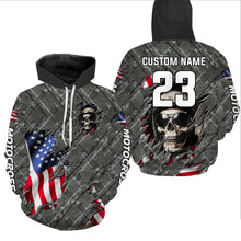 Load image into Gallery viewer, American Flag Motocross Racing Hoodie Jersey for Men Women Dirt Hoodie Patriotic MH32