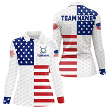 Load image into Gallery viewer, Custom American Flag Golf Polo Shirt for Men Women Patriotic Golf Polo Shirt MMG50