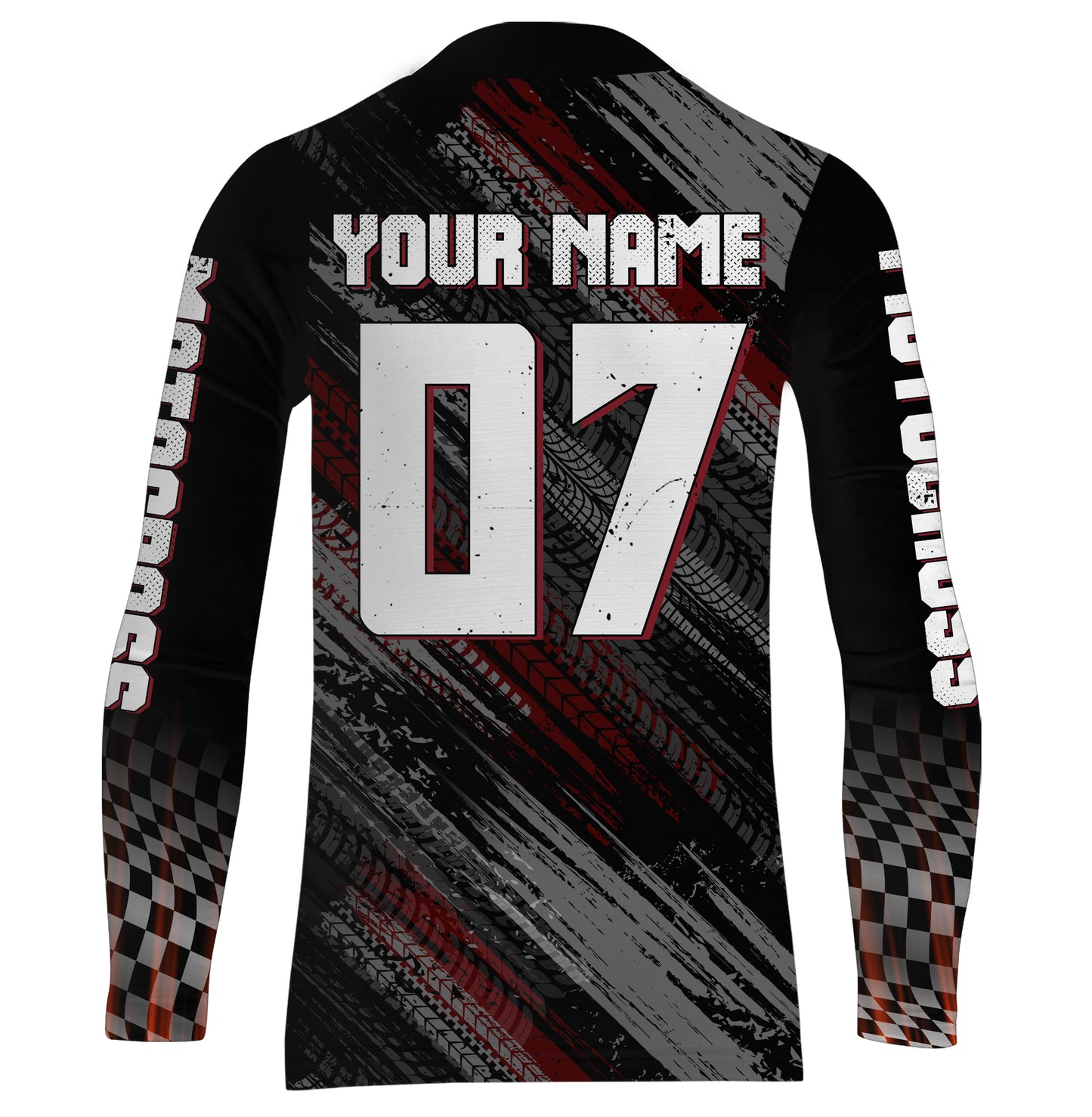 Custom ATV Riding Jersey Youth Upf30+ American Flag Quad Bike Shirt Men Kid ATV Racing MX47